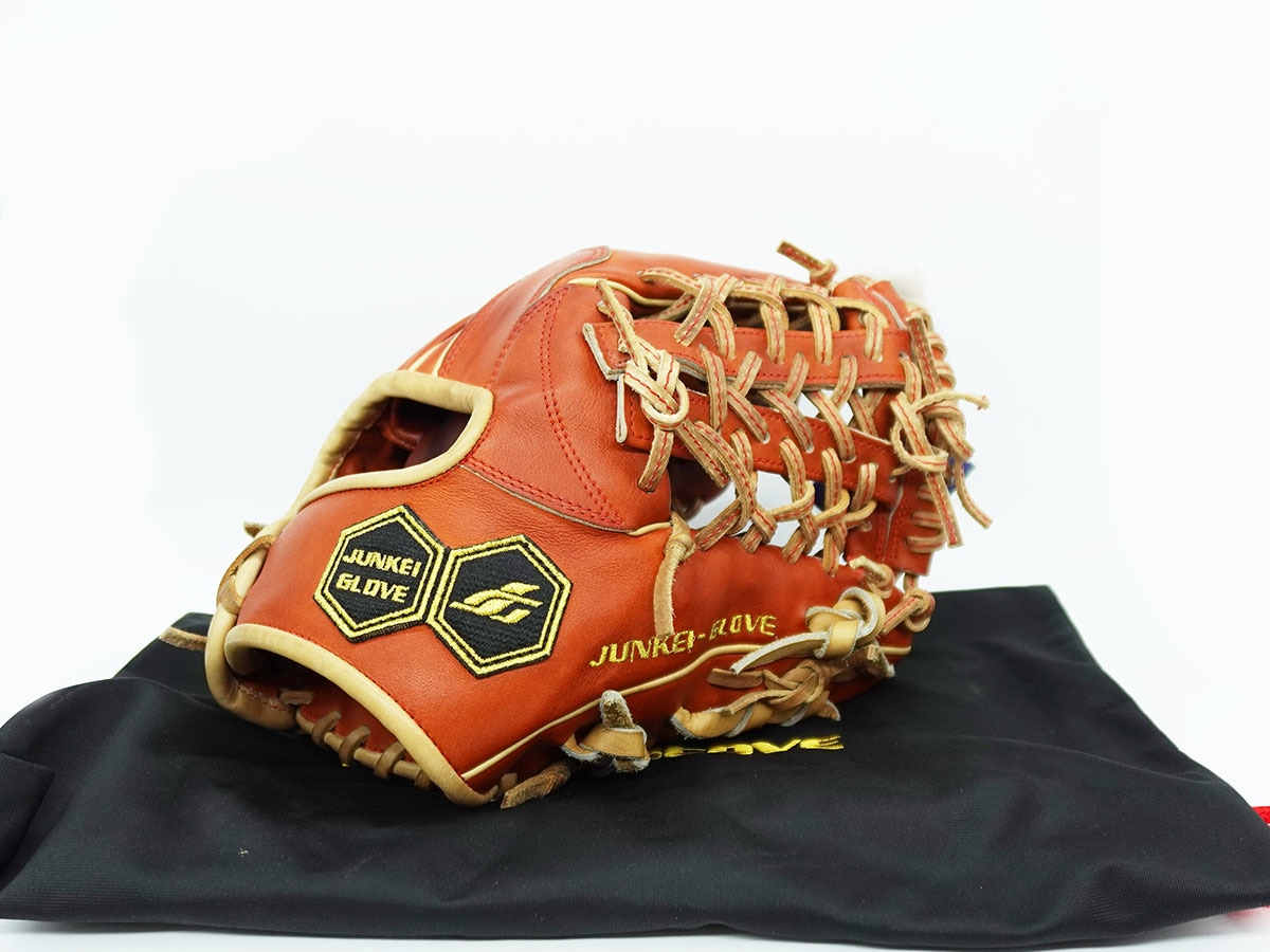 新品】ジュンケイ 硬式内野手用グラブ セレクト和牛 レザーエンブレム