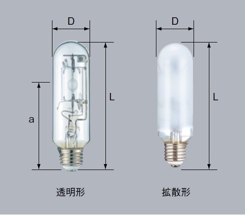 廃盤】 日動工業 メタルハライドライト 交換球 160W MHN-TD 廃盤