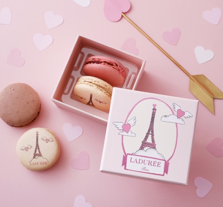 プチギフトに］アムール・ド・パリ マカロン2個入り ｜ラデュレ