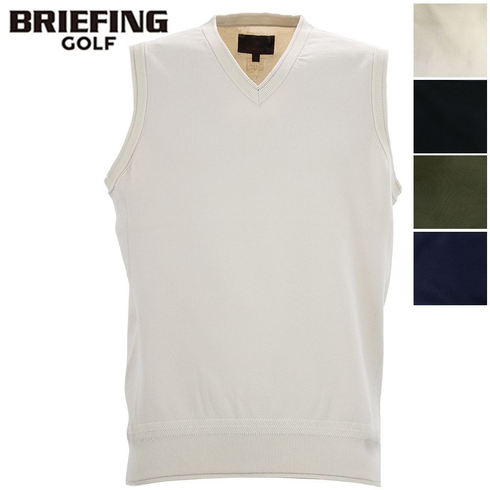 セール】ブリーフィング ゴルフ ウェア メンズ Vネック ニット ベスト