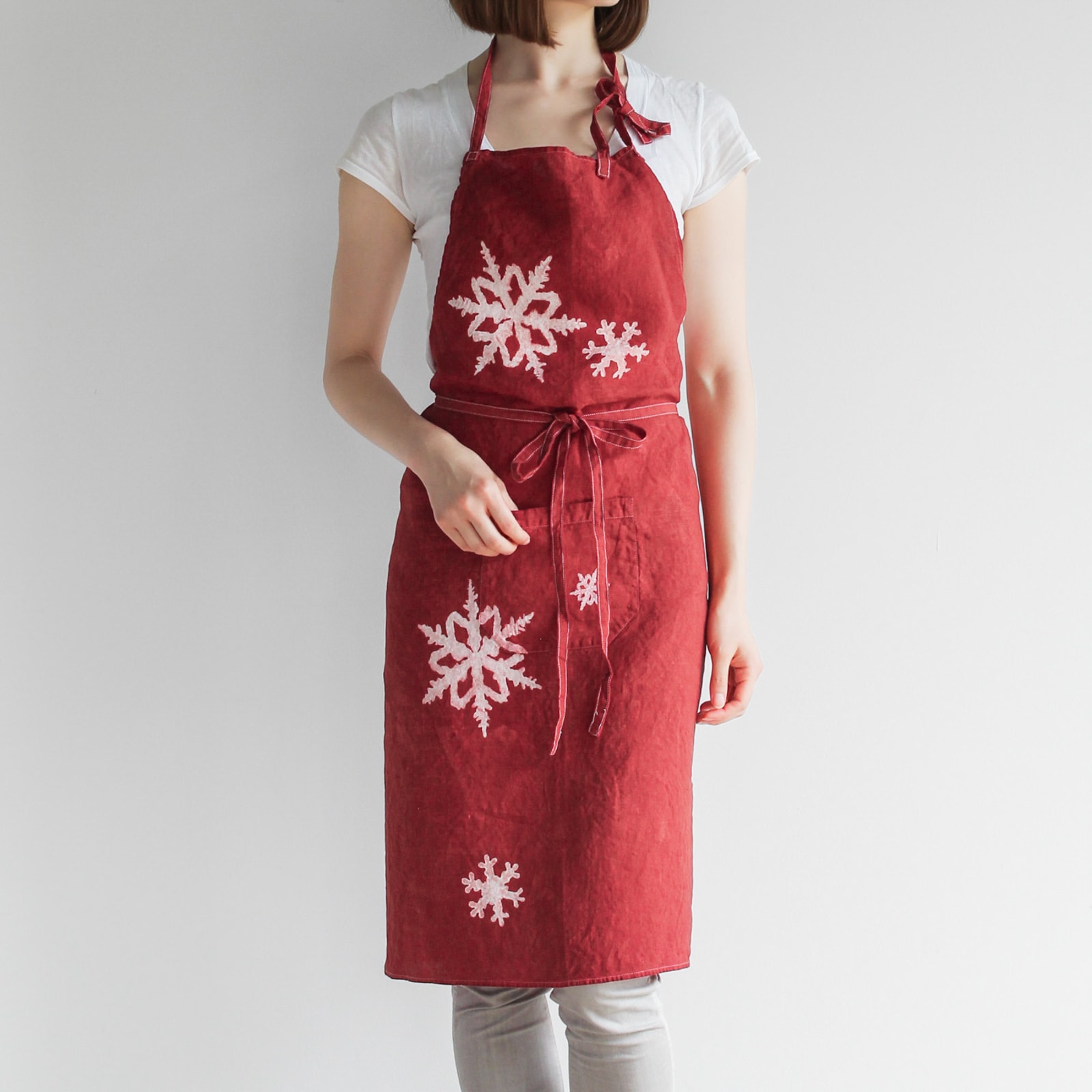 ベルトッツィ フルエプロン _ フィオッキ レッド