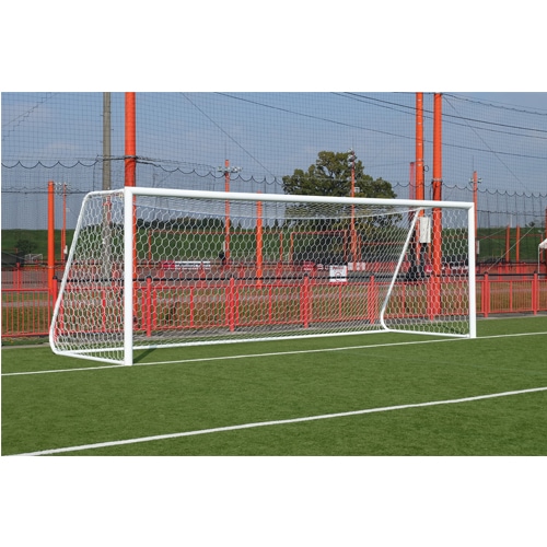 アルミサッカーゴール 六角ネット付き 少年用 部活動 サッカークラブ