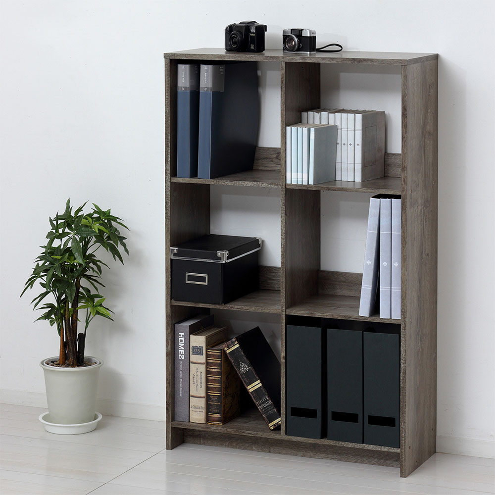 オープンラック クロシオ 木製 6マス 収納ラック 12151（商品番号：20