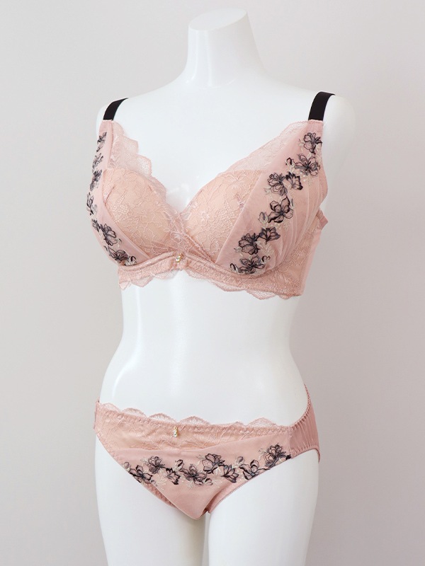 GHIカップ/フェミニンフローラブラセット｜かわいい下着・ランジェリー