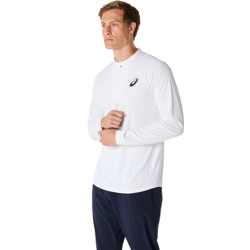アシックス MATCH LS 1/2 ZIP TOP 2041A321-100 テニス メンズ 長袖