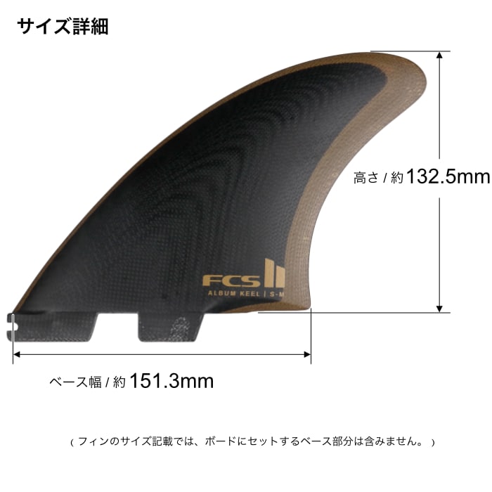 FCS2 FIN エフシーエス2フィン ショートボード用 ツインフィン ALBUM