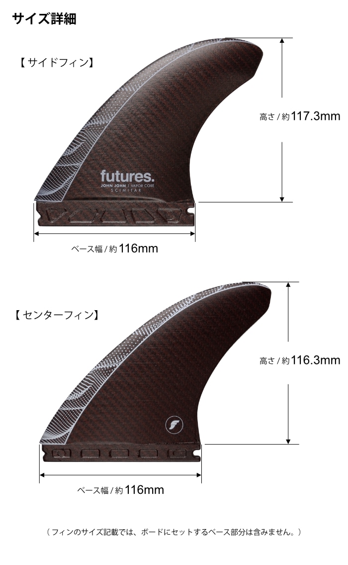 フューチャー フィン トライフィン ジョンジョンフローレンス FUTURES