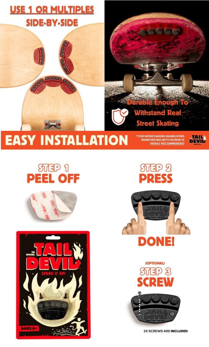 スケボー TAIL DEVIL テイルデビル テールデビル スパークプレート