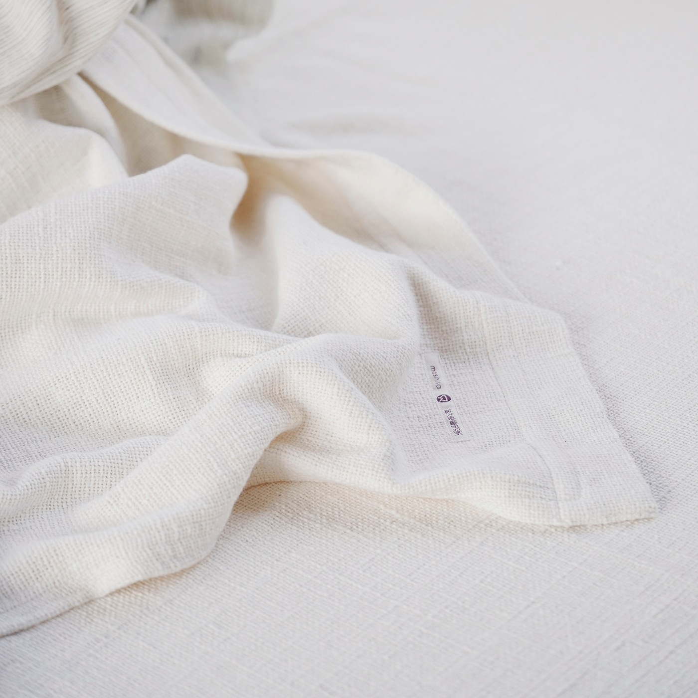 ガラ紡の和紡布シーツ｜益久染織研究所 ネットストア