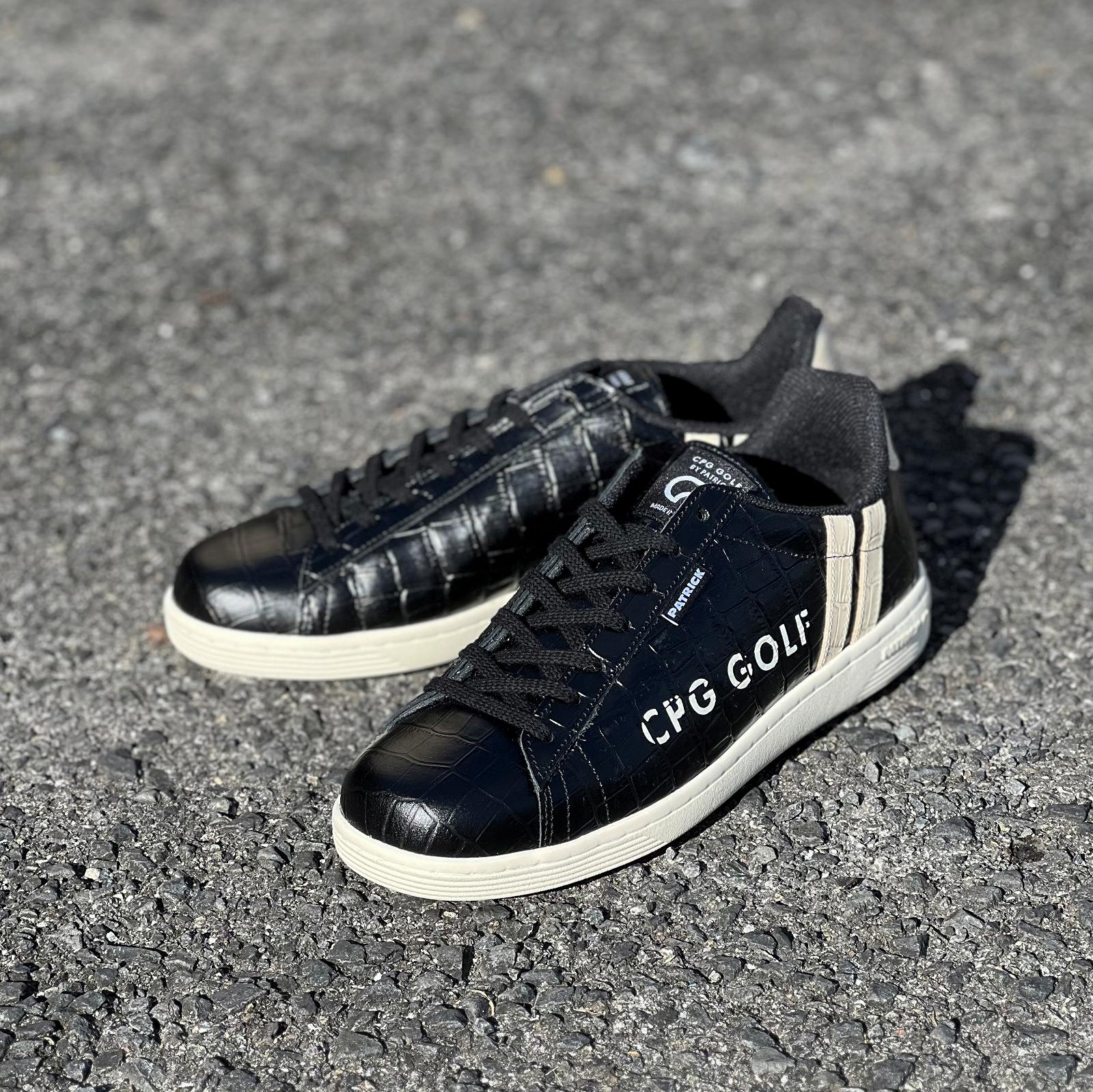 CPG GOLF(シーピージーゴルフ) CROCODILE GOLF SHOES/ BLACK | CPG
