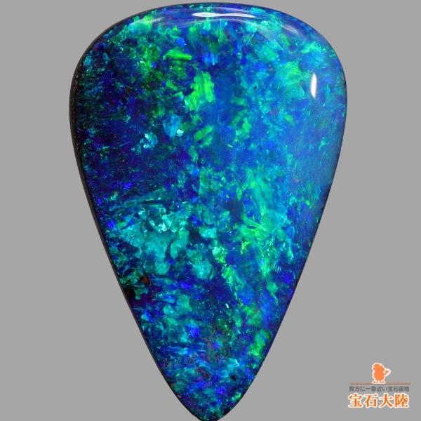 天然ボルダーオパール 17.86ct 【蒼海美遊色】 極上 オーストラリア