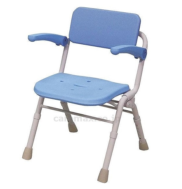 シャワーチェアAirミドルSPワンタッチ ブルー PN-L41831A | お風呂の