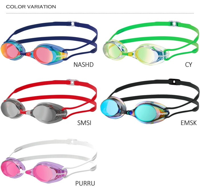 FINA承認モデル クッションなし 競泳用スイムゴーグル 水泳用 ミラー