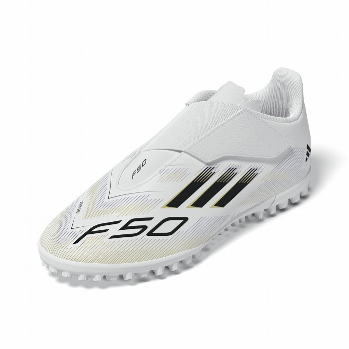 ADIDAS アディダス F50 CLUB VEL TF J(ホワイト×ブラック×ゴールド