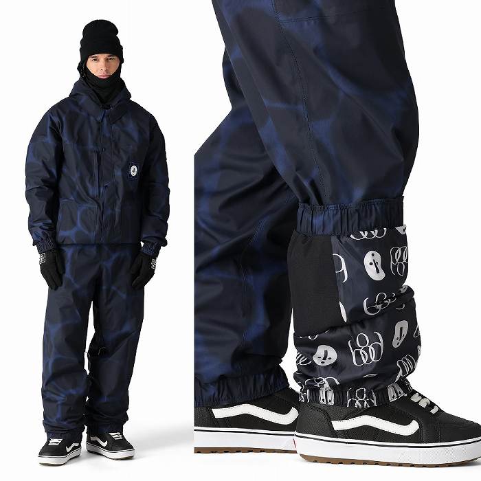 686 シックスエイトシックス M4WN225 DOJO PANT BLUE AIRBRUSH 24-25