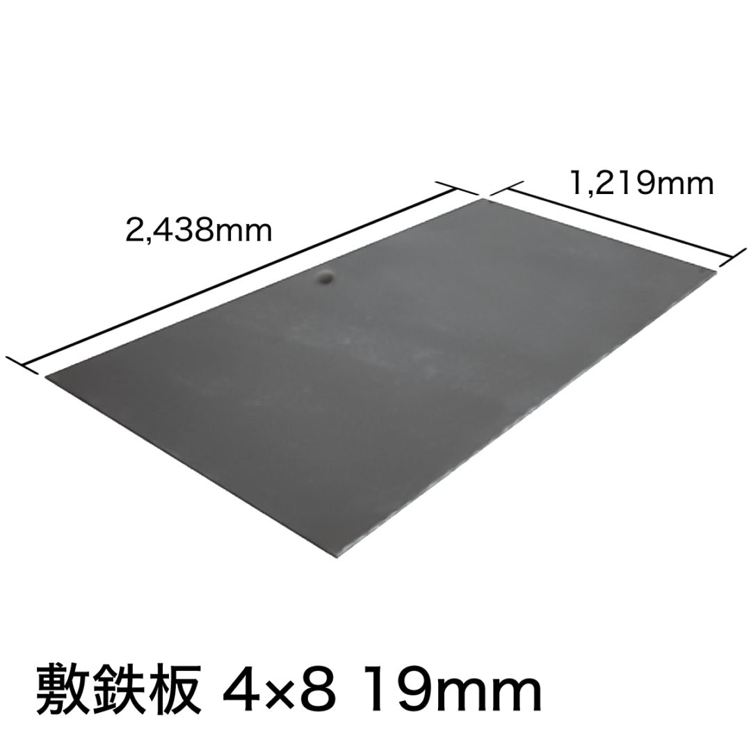 新品】敷鉄板 19mm 4×8 (吊り穴あり） ※1枚あたりの価格です。 NAMBU SHOP