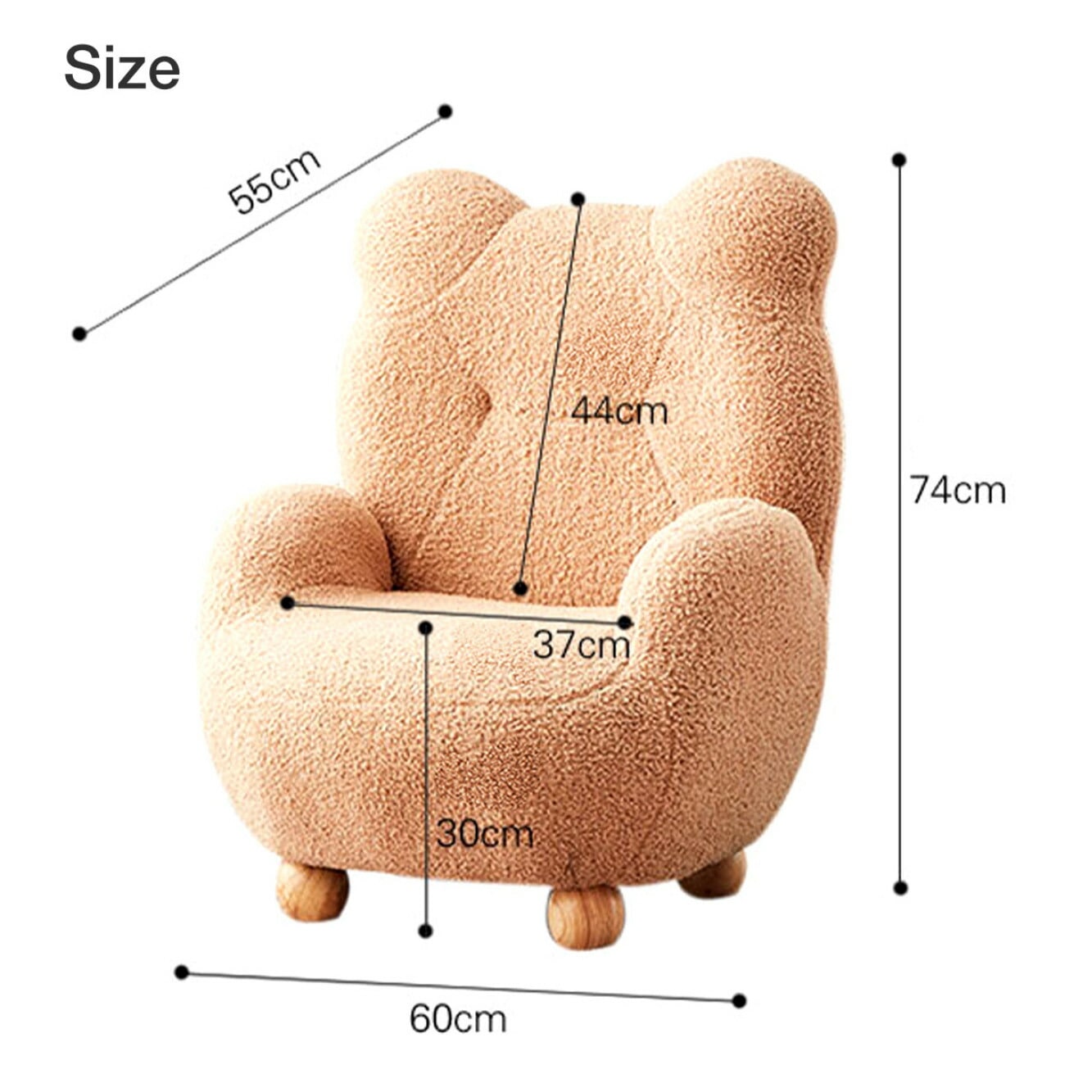 小] VeroMan 一人掛けソファ ソファ カウチ チェア キッズ 動物