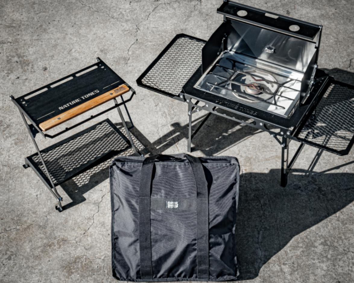 新春セール　バーカウンター　ソマビト×ネイチャートーンズ　収納ケース付き コラボGEAR】THE BAR COUNTER TABLE：SPIDER SomAbito × NATURE TONES