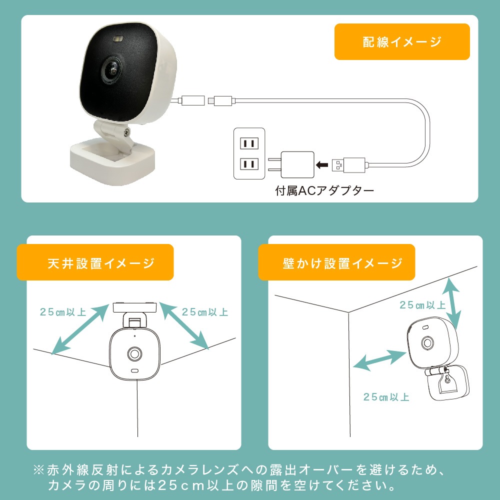 屋内外対応 防犯・見守りネットワークカメラ IP65 | seena