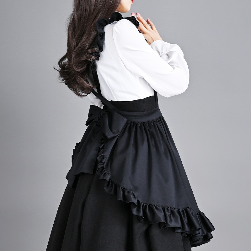 フリルエプロン ブラック | NO.S PROJECT