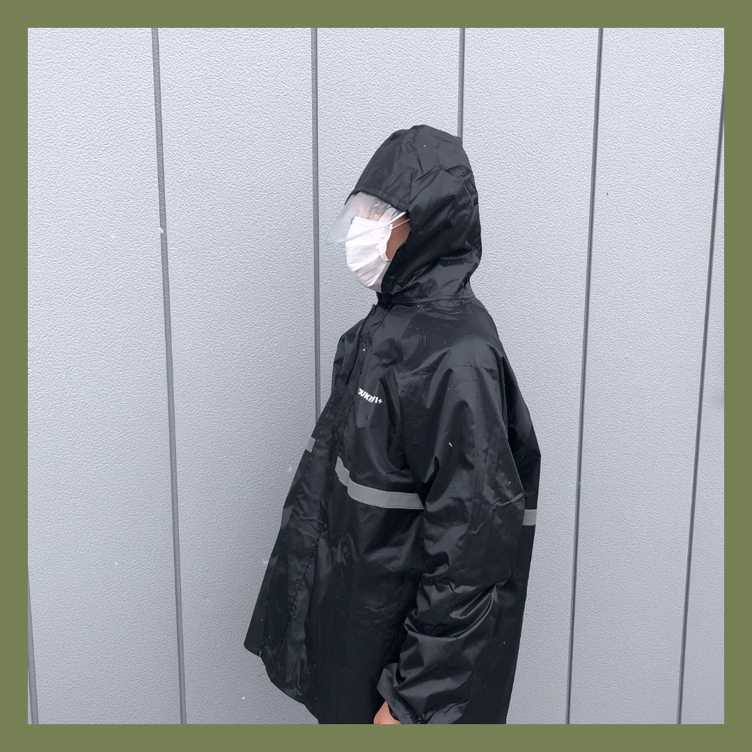 防水透湿レインウェア レインスーツヤッケ｜耐水圧10000mm・反射テープ