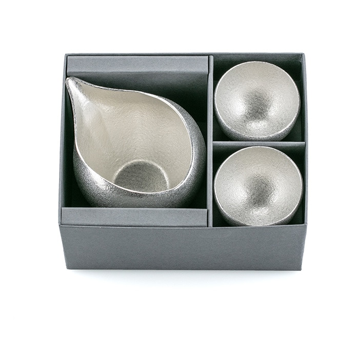 片口 - まどか・ぐい呑 - まどか 2ヶセット｜錫製雑貨・酒器の通販は能