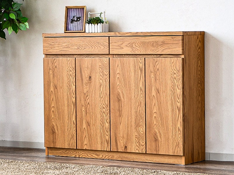 カウンター収納 カウンター下 薄型カウンター 薄型キャビネット 完成品