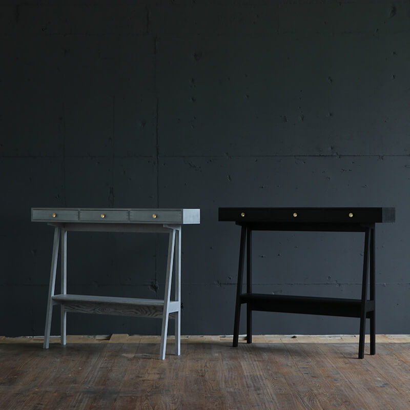 大川家具】≪受注生産≫コンソールテーブル 75/110cm幅 ミドル/ハイ