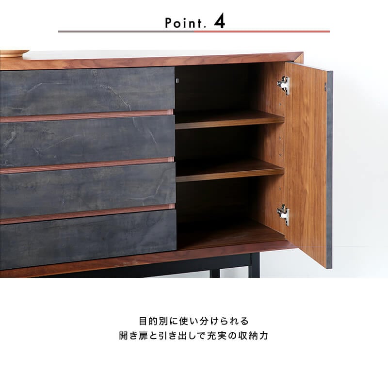 開梱設置無料]【大川家具】≪受注生産≫アドアビット175cm幅 ハイ