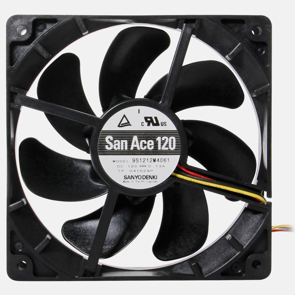 120mm 12cm FAN PCケース冷却ファン 静音 低振動タイプ リブなし 山洋