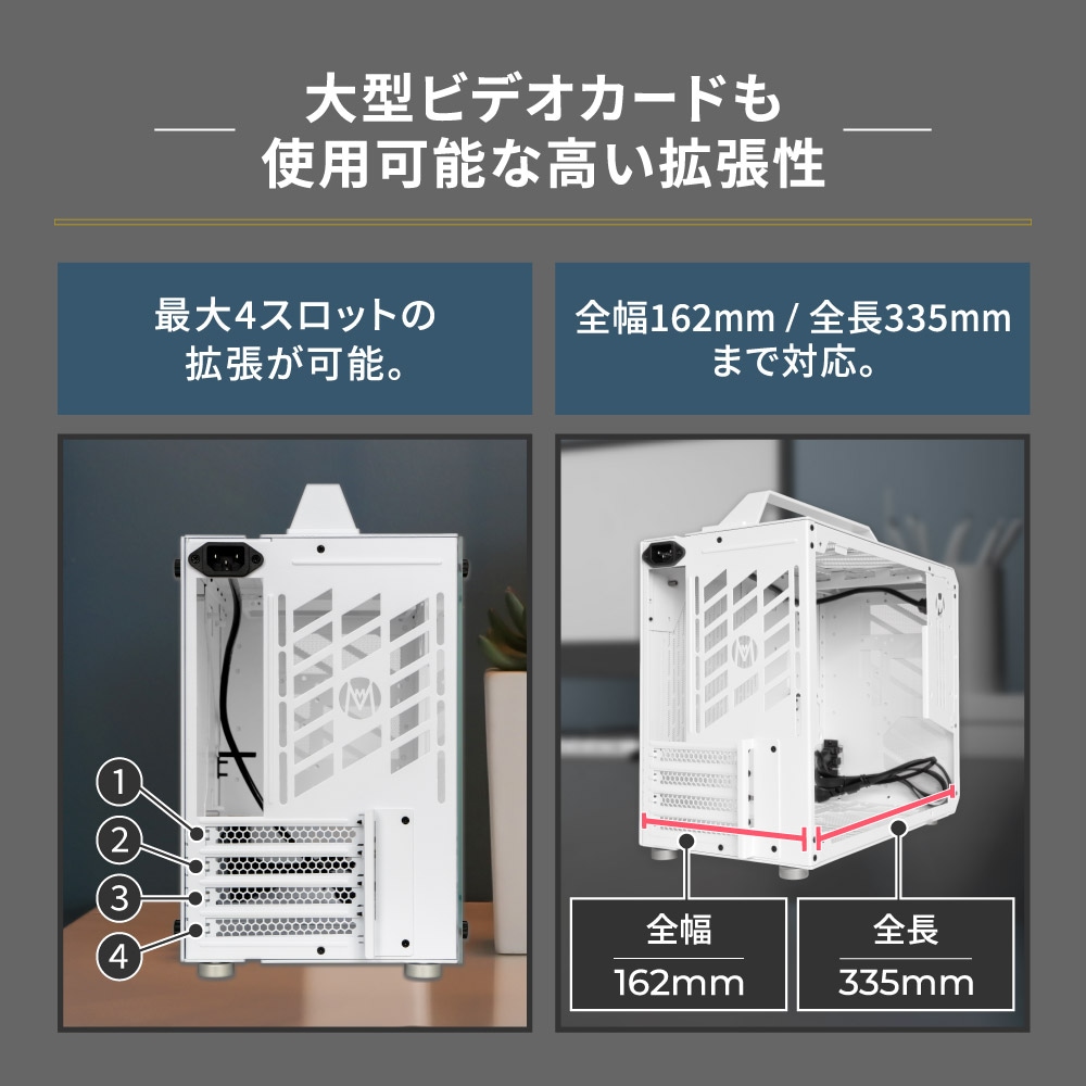 Mini-ITX＆Micro-ATX対応 ミニITX PCケース Mechanic Master (C28