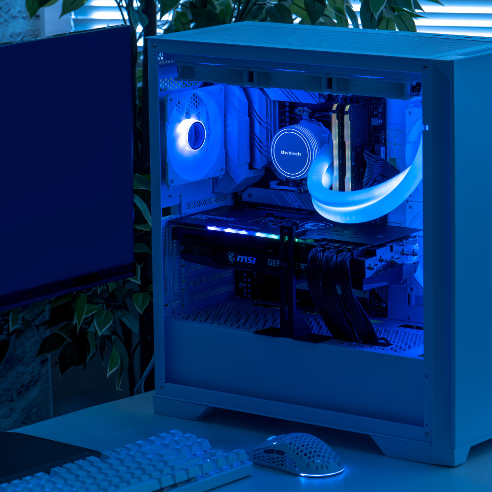 ARGB LED内蔵ヘッド＆チューブ 120mm×2基 水冷CPUクーラー (OWL