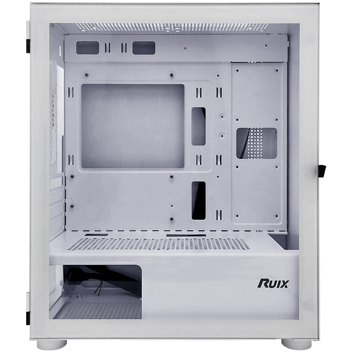 ゲーミング PCケース ミドルタワーケース ホワイト プレーン 強化