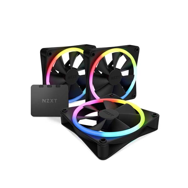 NZXT F120 RGB DUO TRIPLE PACK & RGB Controller [Black] 120mmファン