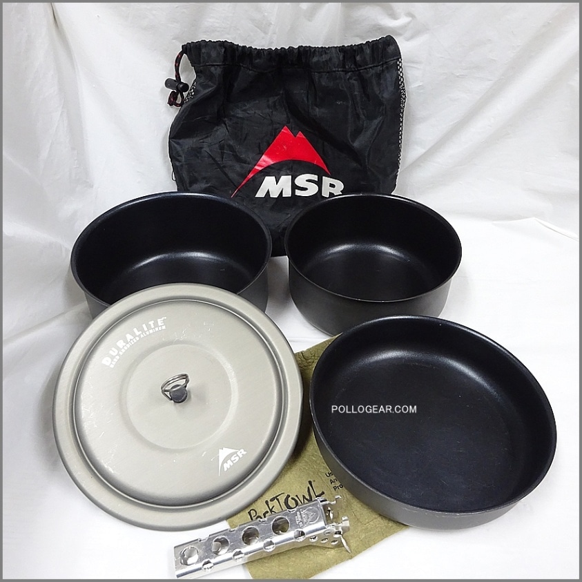 ② 未使用　ミニ　MSR DURALITE クッカーセット MSR (エムエスアール) クッカー セラミックコーティングクッカーセット