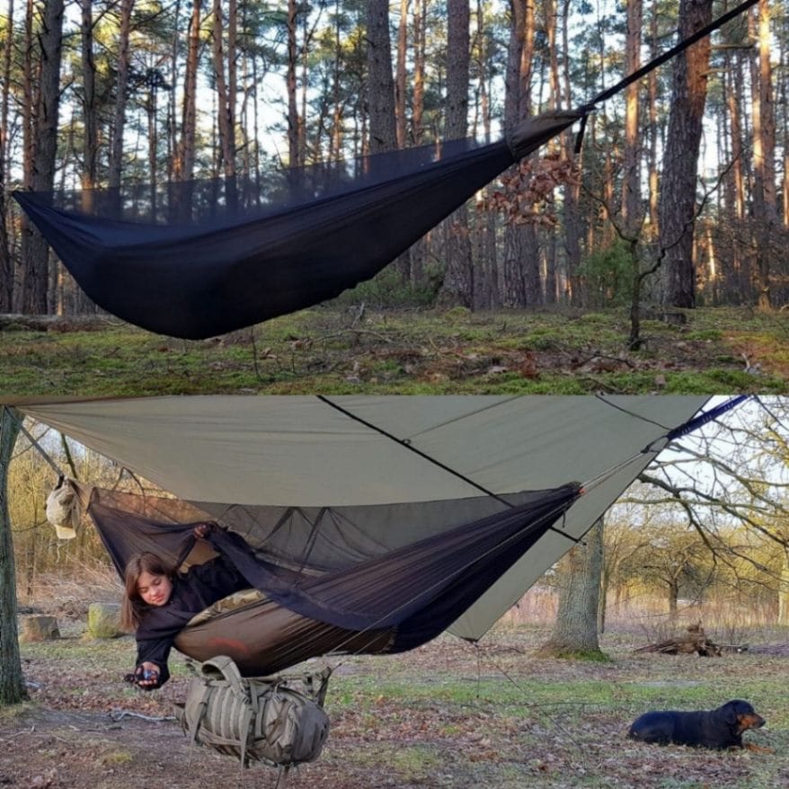 VAGABOND Hammock set / dark olive | BRAND,BUSHMEN Travel Gear