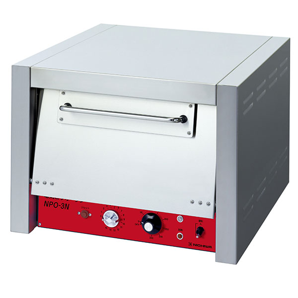 ニチワ 電気ピザオーブン(単相200V) NPO-3N 幅560×奥行585×高さ425(mm