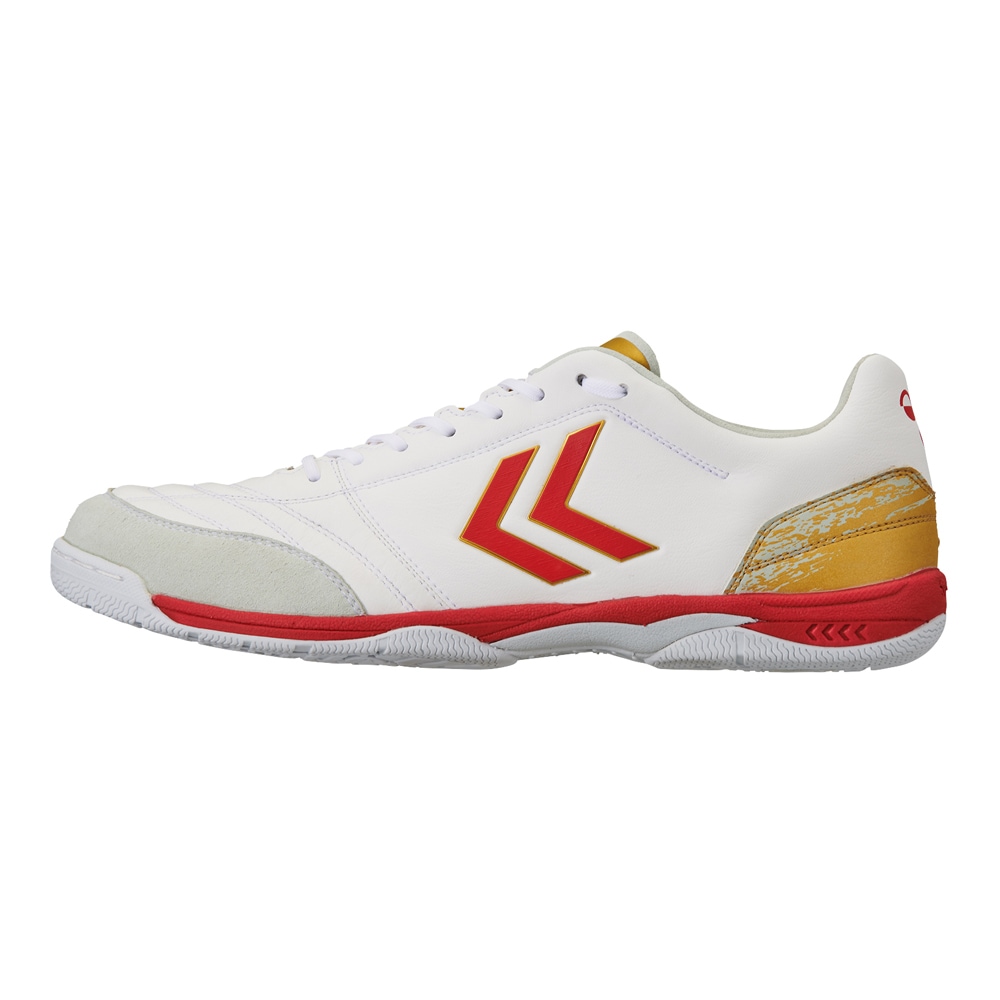 hummel/ヒュンメル フットサルシューズ アピカーレ5 ELITE PG WHT/RED