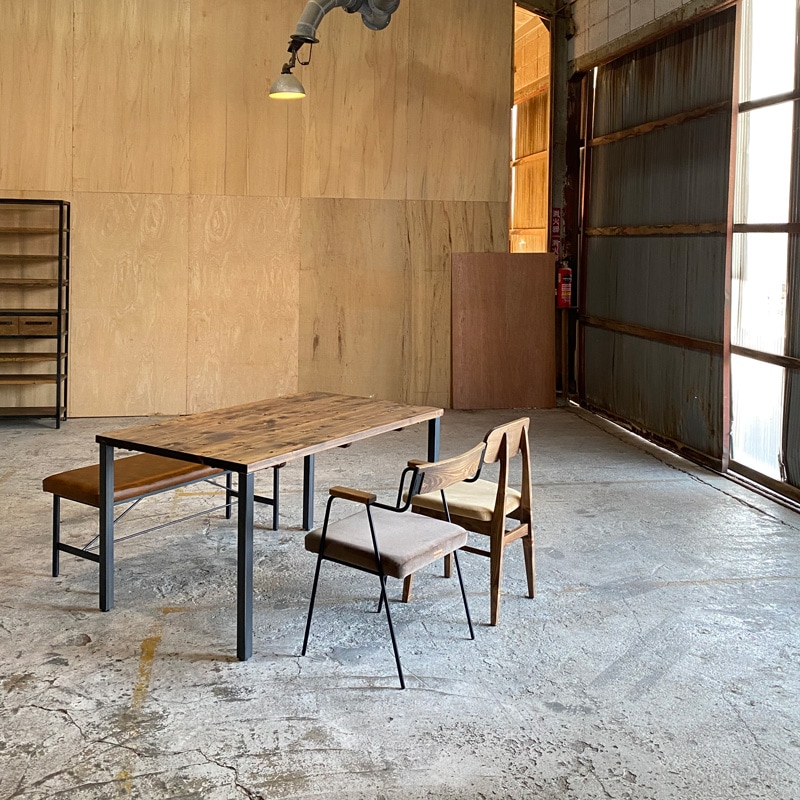 T-BONE table｜ティーボーンダイニングテーブル 讃岐産ヒノキ無垢材