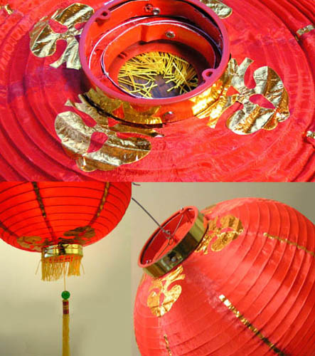 プレーンランタン赤L（14inch）（2個セット） ｜中国,伝統,宮灯,宮燈