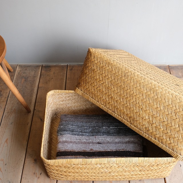 竹行李 （幅65cm）｜古雑貨,籠 バスケット｜古家具・アンティーク