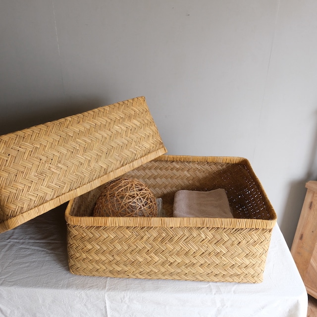 竹行李 （幅63cm）｜古雑貨,籠 バスケット｜古家具・アンティーク