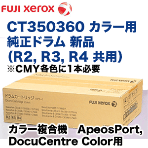 富士ゼロックス CT350360 カラー(R2, R3, R4) 純正ドラムカートリッジ