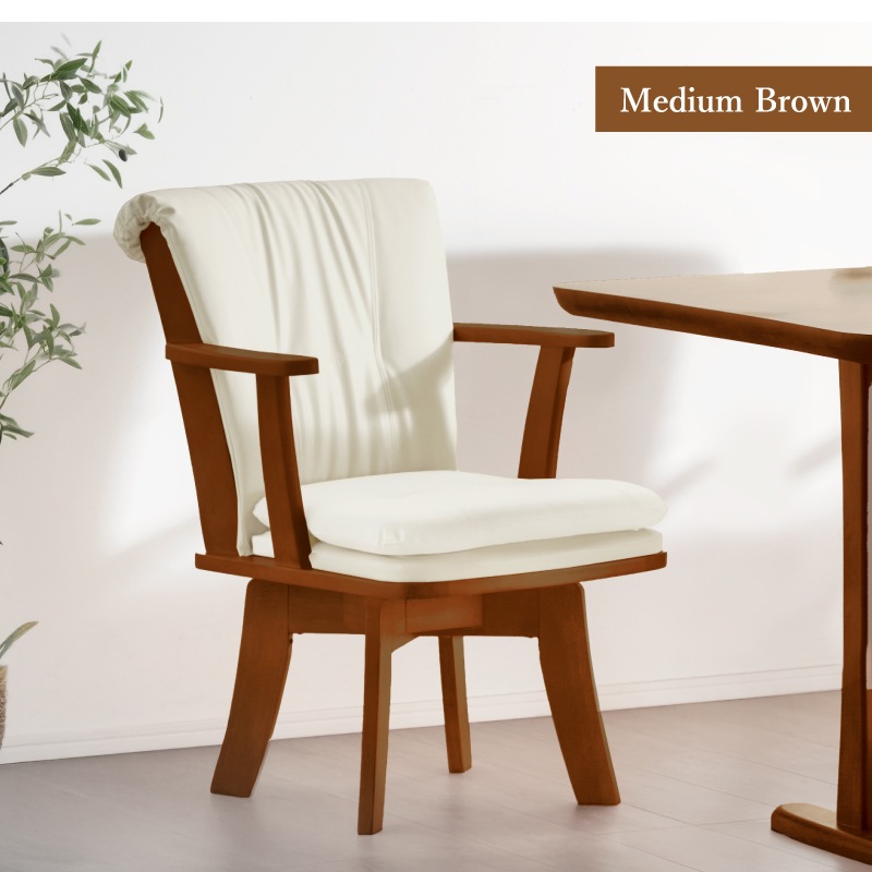 快適な座り心地と利便性 回転チェア ダイニングチェア レザー