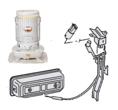 コロナ【部品】対流型石油ストーブSL-5119用部品【点火ヒータ＋点火