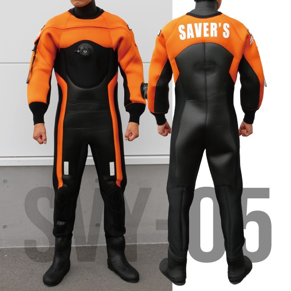 受発注】フロントエントリードライスーツ SVY-05 【セイバーズ