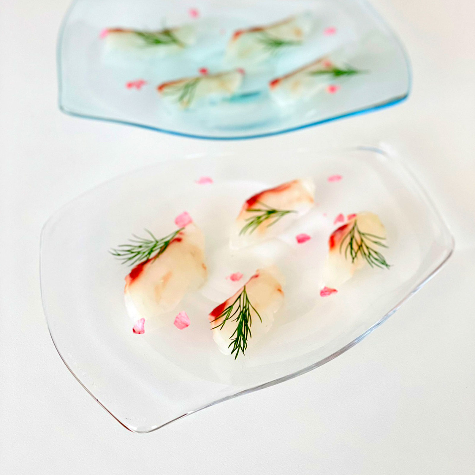 川プレート：宙吹きプレート | 平皿 | Sghr