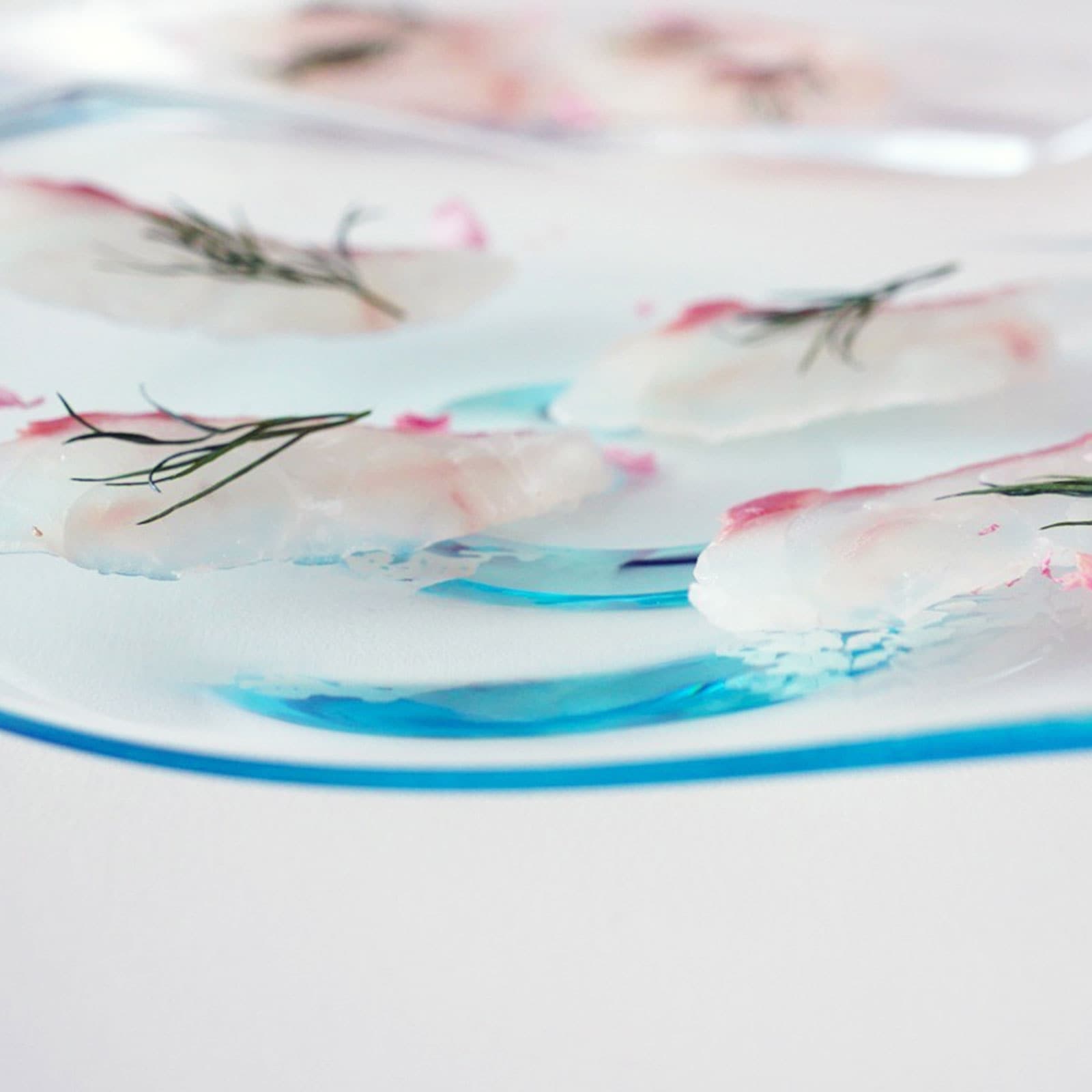 川プレート：宙吹きプレート | 平皿 | Sghr