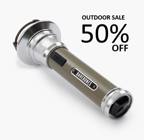 ベアボーンズ ビンテージフラッシュライトLED (オリーブドラブ