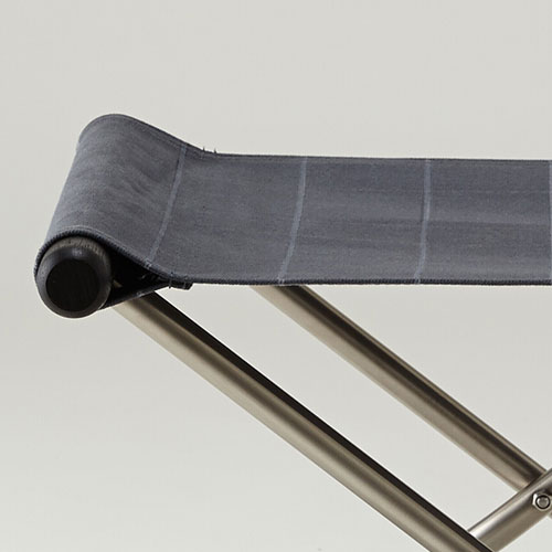 ニーチェアエックス オットマン交換用シート シキリ ／ ダークグレー